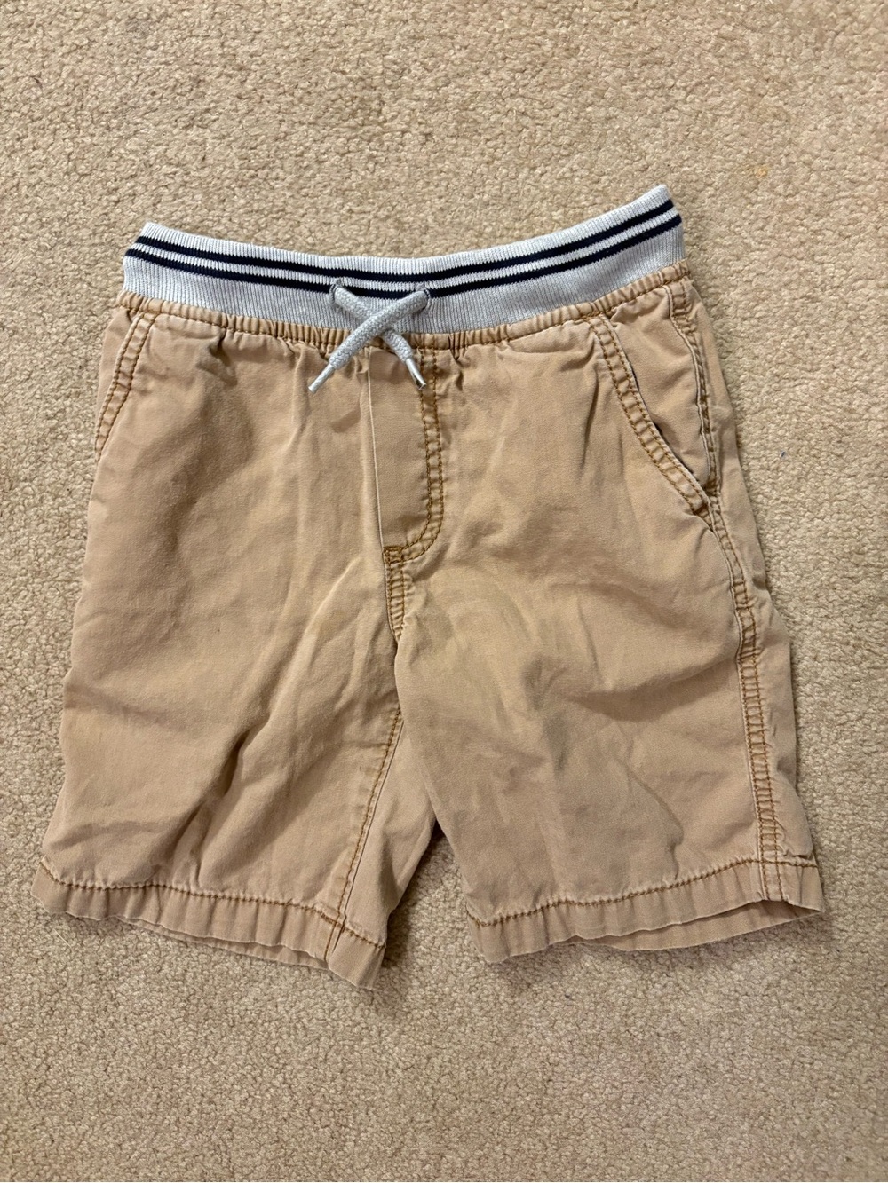 OshKosh B'gosh Boys Tan Drawstring Waist Athletic Shorts